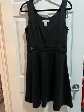 Laundry by Design Black Sleeveless A-Line Dress